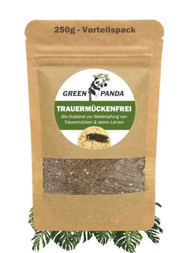 GreenPanda Médicament contre les mouches fongiques – 250 g de substrat pour lutter contre les larves et les moucherons fongiques – Lutte contre les mouches fongiques – Lot avantageux pour 13 pots de