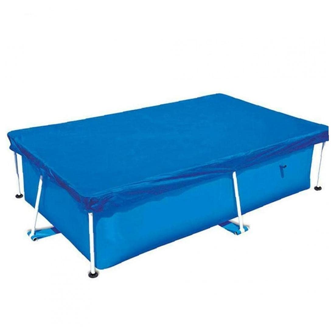 Ruluti Rectangular Pool Cover Frame Pool Cover Above Ground Swimming Pool Cover Rainproof Dust Cover for Pro Pool Paddling Pool