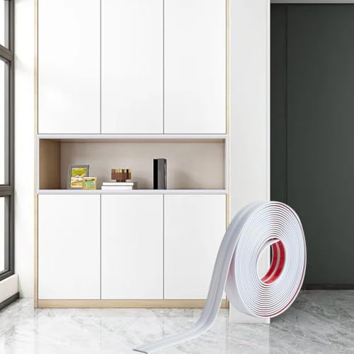 3m PVC Inside Outside Multifunctional Corner Trim, Peel and Stick Wall Molding Trim, Self-Adhesive Vinyl Moulding, for Tile and Wall Furniture Edges Decoration(2cm/White) - Image 3