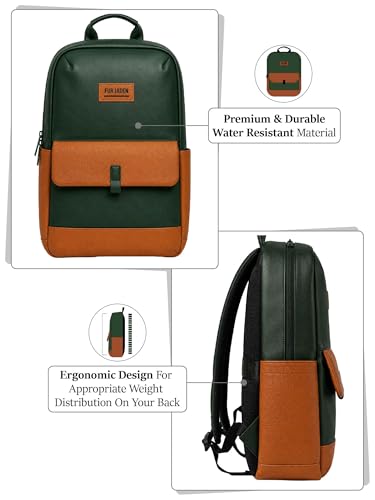 Image of FUR JADEN Anti Theft Number Lock Backpack Bag with 15.6 Inch Laptop Compartment, USB Charging Port & Organizer Pocket for Men Women Boys Girls