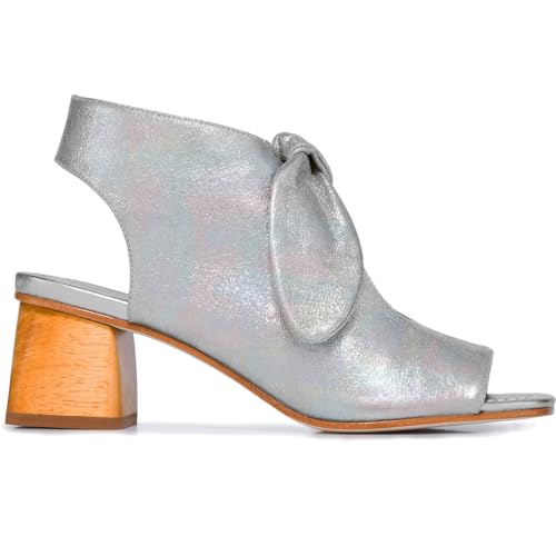 MOOMMO Women Heeled Sandals with Bow Open Toe Chunky Block Low Heel Sandal Booties Cutout 2" Heels Backless Slingback Dress Shoes Peep Toe Back Zipper Suede Sandal Dressy Summer Beach Casual 4-13 M US2