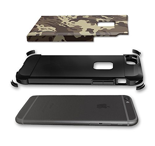 Qmadix X Series Cover For Apple Iphone 6 - Retail Packaging - Brown/Camouflage #TOP4