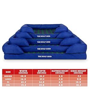   Replacement-Outer-Cover-for-The-Dogs-Bed-Orthopedic-with-Sides-Washable-Fabric-Large-Black-Watch-Tartan