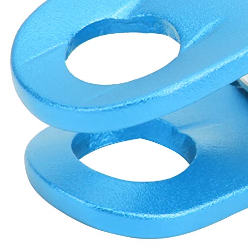 Polia de escalada 20KN Micro polia lateral fixa polia resistente para trabalho aéreo externo (azul)