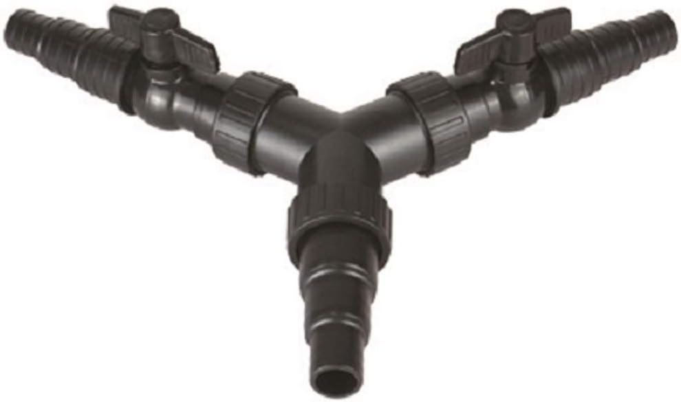 3 Way Y Pond Hose Connector with Regulators 25/32/38mm Amazon.co.uk