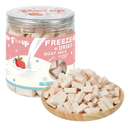 PAWUP Freeze Dried Dog Treats, Goat Milk Yogurt Flavor with