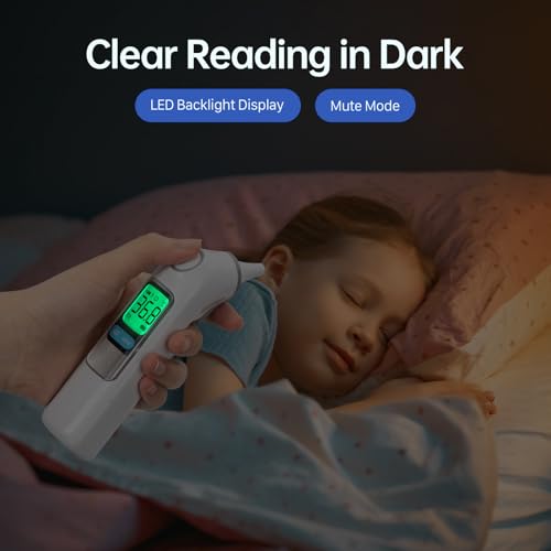 Ear Thermometer, Professional Accuracy Ear Thermometer for Adults and Baby, 3-Color Fever Alert Code - Image 6