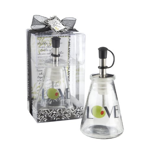 Olive You! Glass LOVE Oil Bottle in Signature Tuscan Box