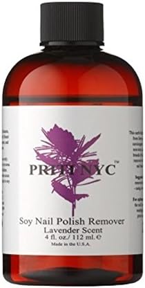 Priti NYC Soy Natural Nail Polish Remover Lavender - 4 Ounce