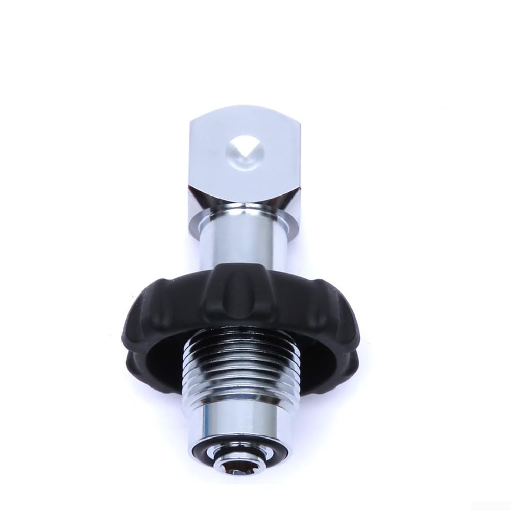 Adaptador de cilindros de buceo para BCD DIN a válvula de llenado de tanque de yugo, latón cromado