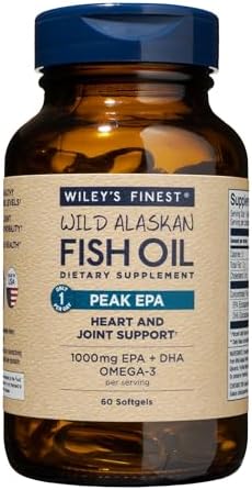 Wiley's Finest Wild Alaskan Fish Oil Peak EPA - Triple Strength P...