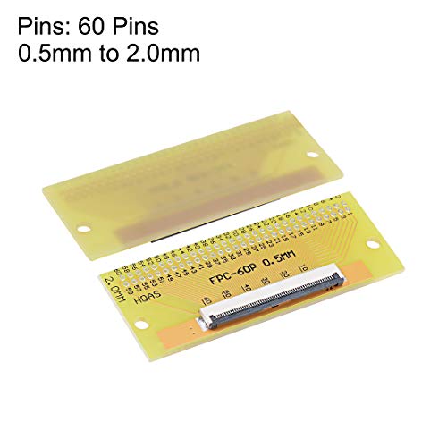 Adaptador Convertidor PCB uxcell 60 Pin 0.5mm Pitch miniatura 2