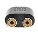CableWholesale RCA Splitter/Adapter, RCA Male to Dual RCA Female
