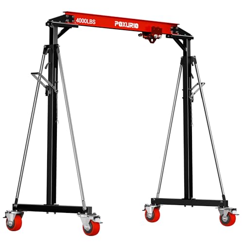 2-Ton Portable Gantry Crane Adjustable Steel I-Beam