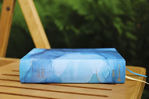 Niv, Artisan Collection Bible, Cloth Over Board, Blue, Art Gilded Edges, Red Letter Edition, Comfort