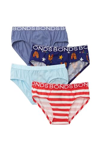 Bonds Boys' Underwear Brief, Magic Madness Mini (5 Pack), '12/14