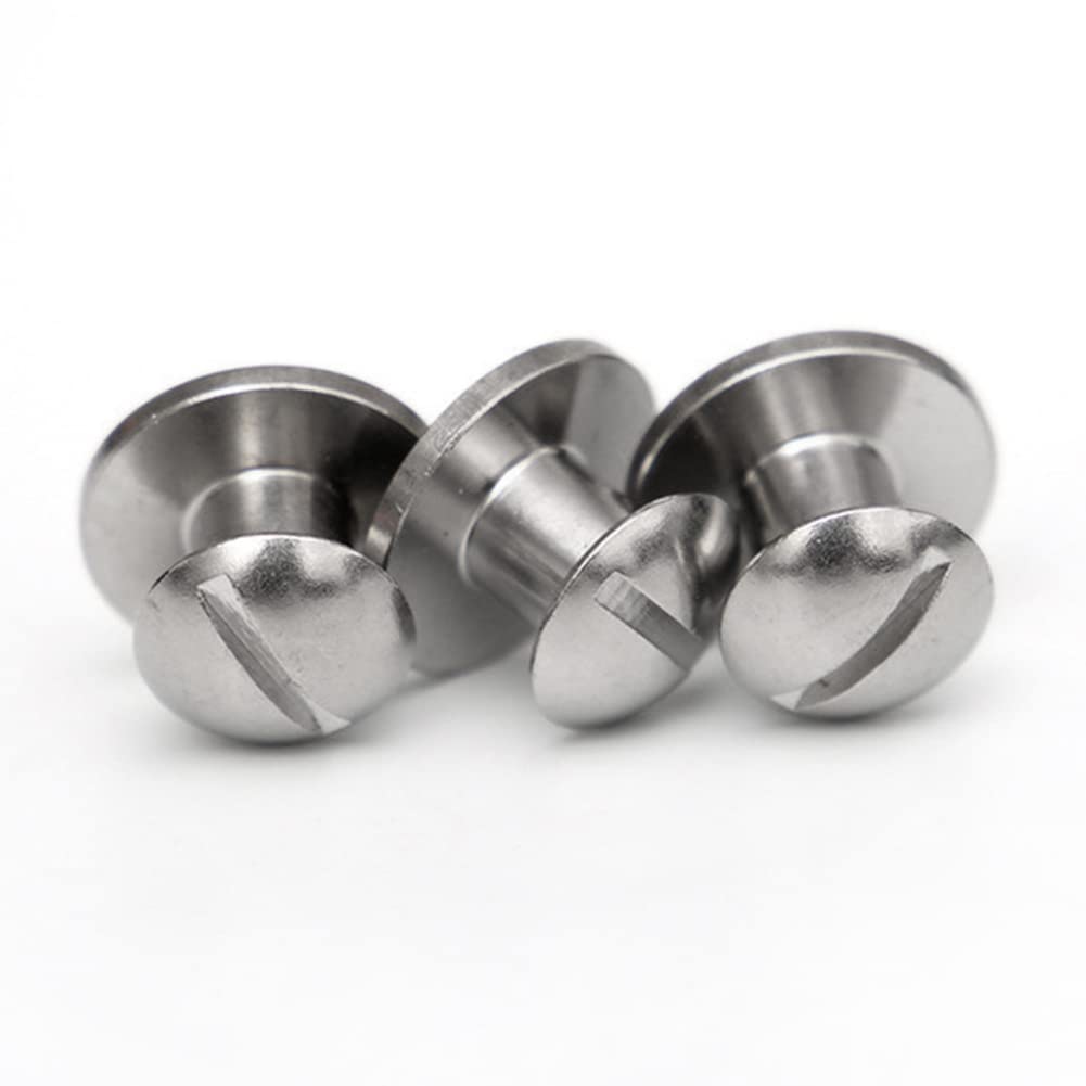 Paquete de 8 tornillos de libro de buceo para placa de RüCken, material de fijación para accesorios subacuáticos