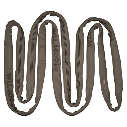 Kerbl Rundschlinge (Umfang 6 m, Farbe gelb, Zugkraft direkt 4000 kg / umgelegt 8000 kg, Transporthilfe für Holz, Hebeschlinge, Schlupf) 37746 Cover