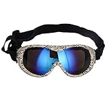 【Style Estilo de moda súper fresco 】Cool Esta gafa para mascotas para perros con una forma moderna y elegante para vestir a sus mascotas con una apariencia atractiva cuando camina, nada, en moto o en automóvil.