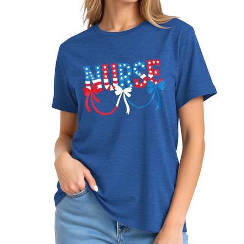 Image of 4th of July Bow Tank Top Women-Vintage American Bow Sleeveless Shirt USA Flag Tee Top Patriotic Tank Top