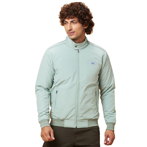 Image of Being Human Turquoise Regular Fit Men's Jacket Clothing