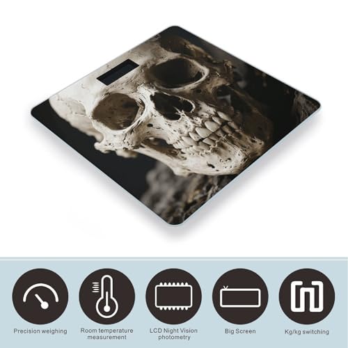 Báscula digital de baño con pantalla LCD y vidrio templado miniatura 3