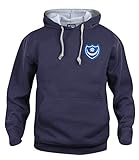 Portsmouth 1960s Retro Football Hoodie Embroidered Logo
