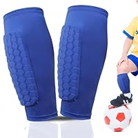 Scheenbeschermers voor kinderen incl. steunen met geoptimaliseerde insteekzak - scheenbeschermers voetbal om in te schuiven (Blauw S