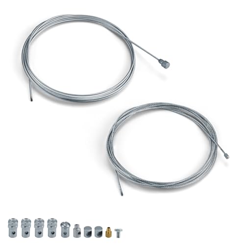 Cable Freno Bicicleta, DEANKEJI 2 Piezas 1,1 MM y 1,5 MM Accesorios para Moto, Adecuado para Reparaciones de Acelerador, Embrague y Frenos de Motocicletas y Bicicletas