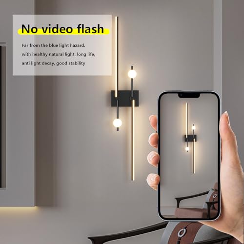 Aplique de pared largo LED de 80cm moderno en blanco con luz cálida interior 3