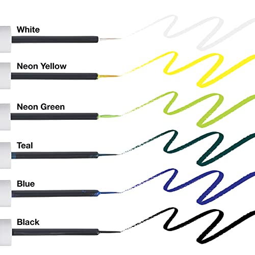 Ruby Kisses Color Liquid Eyeliner Water Resistant Long Lasting Eyeliner 3 Ml (0.10 Fl.oz.) (White) #TOP4