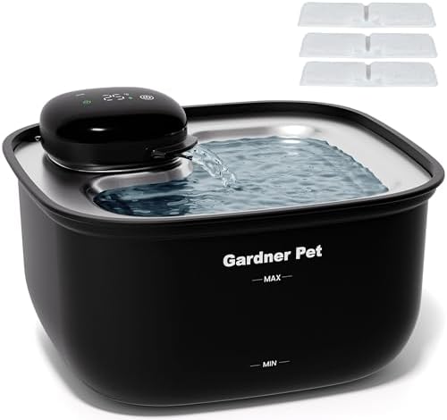 Gardner Pet Fuente para Gatos Inalámbrica 3,78L, Dispensador de A...