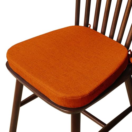 HLTQL CojíN Silla Oficina、Cojines Sillas Jardin、Cojines para Sillas De Cocina Cuadrados、Funda con Lazos para Cojines De Asiento para Sillas De Comedor、Cojines Sillas(#4,40x38x33x5cm)