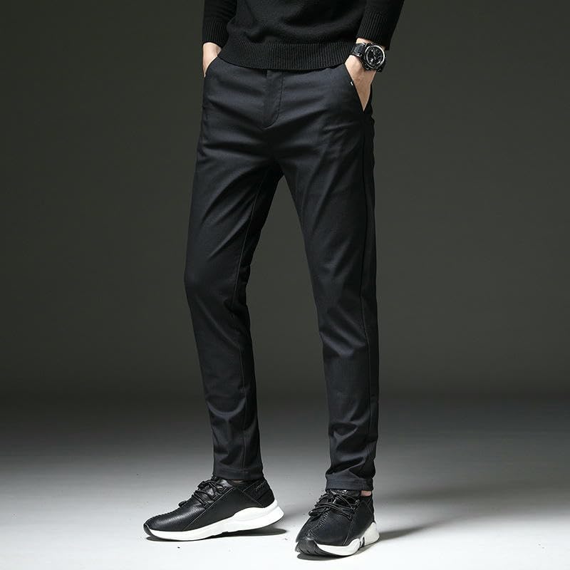 Men's Spring Autumn Summer Thin Elastic Straight Trendy Harem Casual Pants3