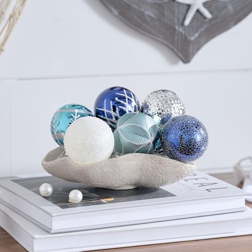 Valery Madelyn Christmas Ornaments Set, 30ct 2.36 Inches Navy Blue and Silver Shatterproof Christmas Tree Decorations Ball Ornaments Bulk, Winter Wonderland Hanging Decor for Xmas Holiday Party by Valery Madelyn - Image 6