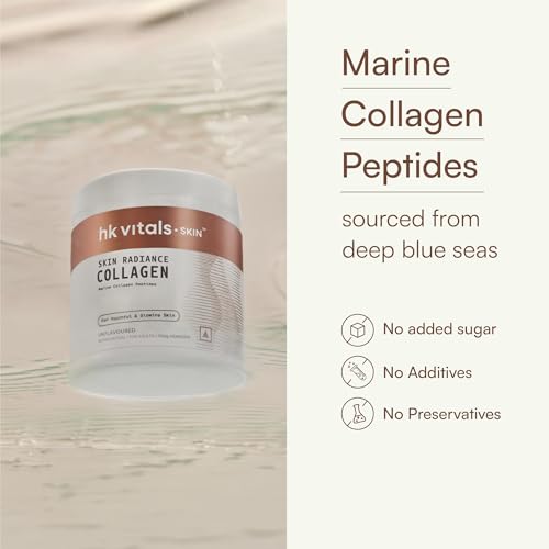 Image of hk vitals Skin Radiance Marine Collagen Supplement Powder, Unflavoured, 150g