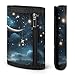 LPSBVNM Nightsky Hanging Moon Stars Trifold Wallet Slim Security Wallet for Men Women Card Holder Key Ring Photo Window Fashion Wallets