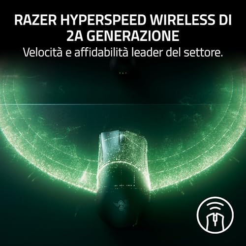 DeathAdder V4 Pro - Mouse senza fili ergonomico per eSport ultraleggero - 56g - 2,4 Ghz Hyperspeed - Focus Pro 45K Sensore - 8K Hz Polling - Ottici Switches Gen-4 - PC/Mac | Nero - Mouse gaming - Immagine 4