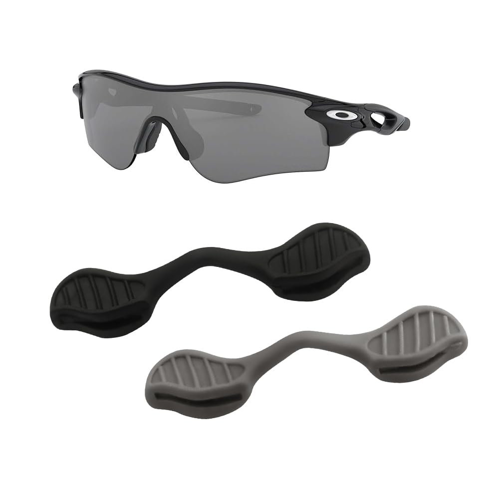 Replacement Oakley Radarlock Path Sunglasses Earsock/Nosepiece Kit (Grey&amp;Black Nose Pads)