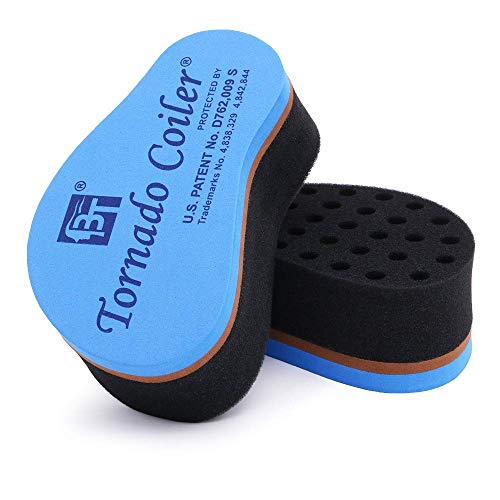 OSMOFUZE Hair Twist Sponge Barber Tool Brush for Perfect Afro Styling Dreadlocks Coil Curl Wave Magic Twist Afro Dreads Locs in Black by OSMOFUZE