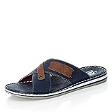 weiches Fussbett Rieker Herren 21548 Sandale, blau Kombi / 14, 43 EU