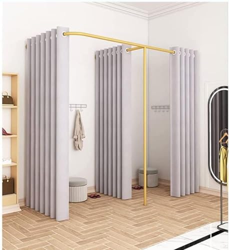 Probadores tipo F vestidor de moda con cortina sombreada 8