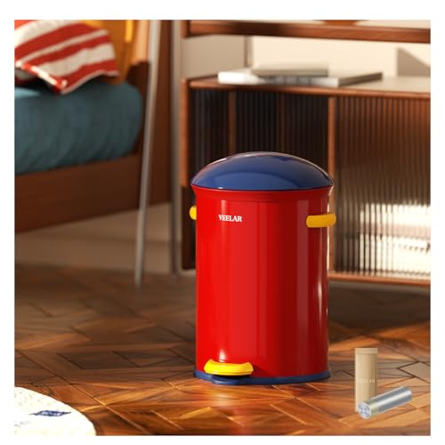 Caneca de basura rectangular de acero inoxidable 8L con pedal