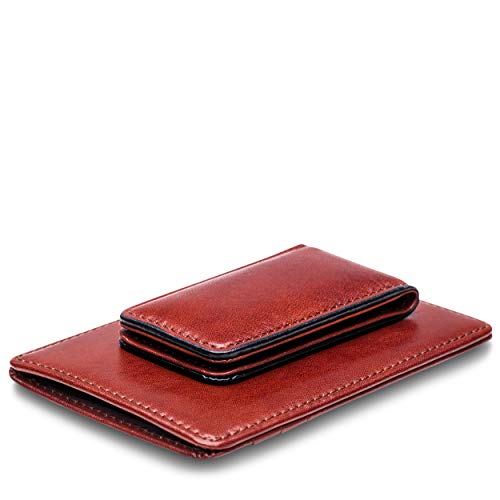 Image of Bosca Old Leather RFID Blocking Front Pocket Wallet with Magnetic Money Clip - Leather Wallet for Men