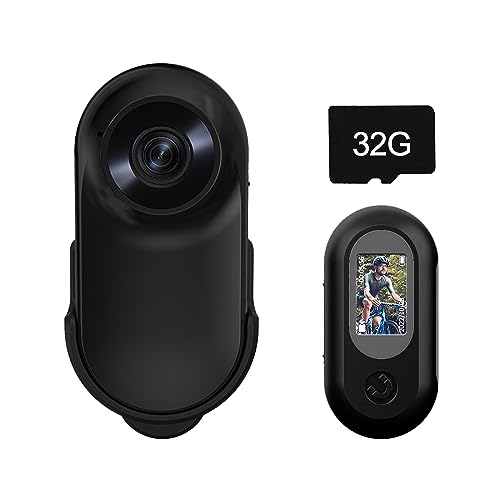 Thumb Motion Camera Mini Action Audio and Video Recorder 2023 New HD 1080p Noise Reduction nero