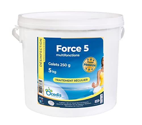 OCEDIS - Galets Chlore Multifonction Force 5 5 Kg