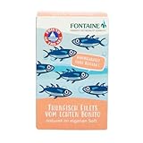 Fontaine - Thunfisch Echter Bonito naturell – 120 g – 5er Pack - Premium Thunfischfilets im eigenen Saft und Aufguss, aus 100% zertifizierter, nachhaltiger Fischerei und kontrolliertem Anbau