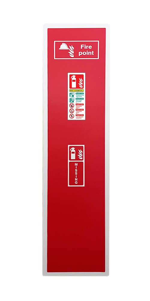 Buy Fire Extinguisher Wall ing Board for WET Extinguisher Single 1200 x 300 x 3 Millimetres