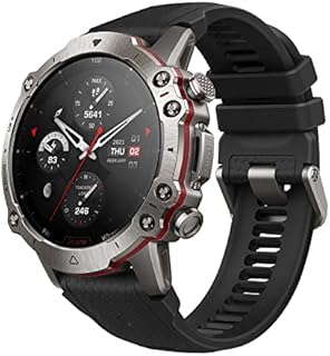 Amazfit Falcon Outdoor Smartwatch mit Dual-Band GPS, Smarter Sportcoach, Trainingsvorlagen, 150 Sportmodi, Saphir-Display, Titangehäuse in Militärqualität, 20 ATM wasserdicht für Herren Damen
