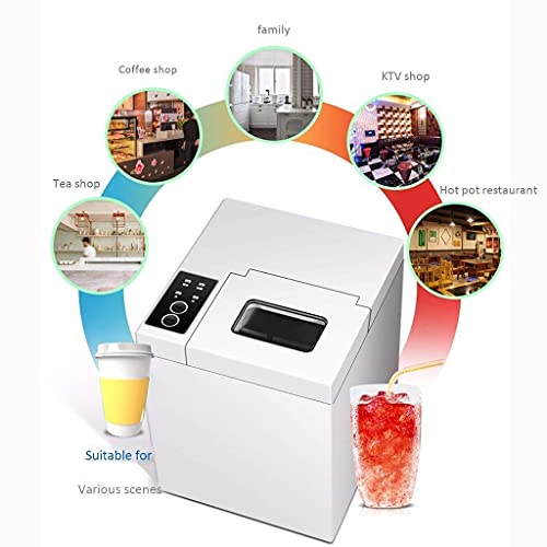 Máquina portátil para hacer hielo automática de cubos miniatura 3